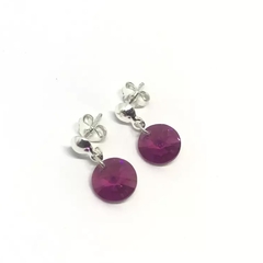 Aros cristal redondo (par)
