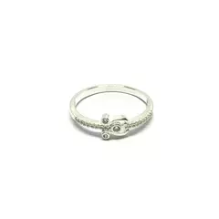 Anillo herradura con piedras