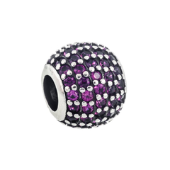 Charm con piedras fucsias