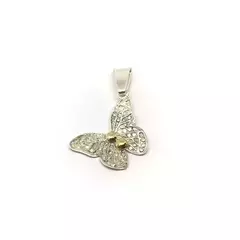 Dije mariposa de costado