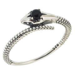 Anillo cobra con piedra natural