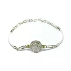 Pulsera eslabones rígidos y árbol de la vida