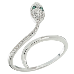 Anillo cobra con piedras