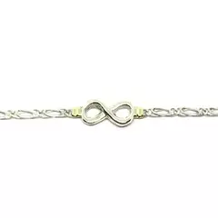 Pulsera chata con infinito