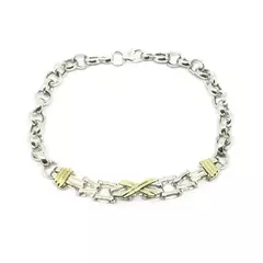 Pulsera cruz combinado con rolo
