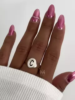 Anillo sello con inicial - comprar online