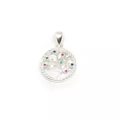 Dije arbol de la vida con piedras