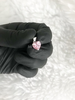Dije corazon rosa - comprar online