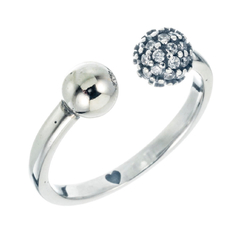 Anillo doble bolita