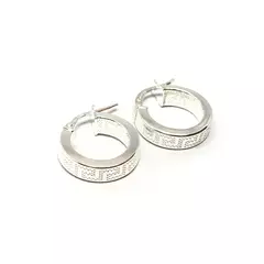 Argollas con guarda griega (par)