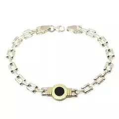 Pulsera piedra y guarda griega