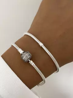 Pulsera premium con cierre tambor con piedras