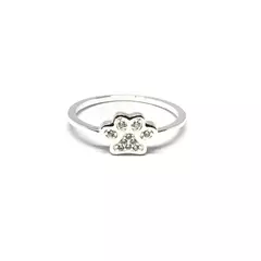 Anillo huellita con piedras