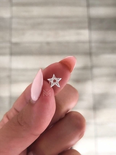 Aro estrella con piedras (unidad)