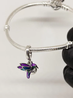 Charm colibrí y frase “la vida es dulce” - Estilo Joyas Manu