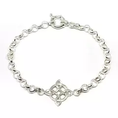 Pulsera rolo con nudo de bruja