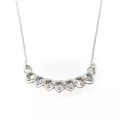 Collar corazones con piedras - comprar online