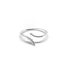 Anillo abierto con alita