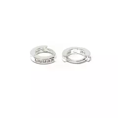 Argollas 10 mm con piedras (par) - comprar online