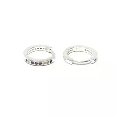 Argollas 14 mm con piedras (par)
