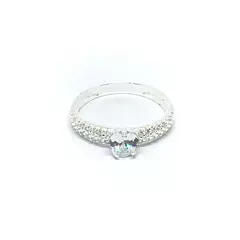 Anillo piedras con corazón