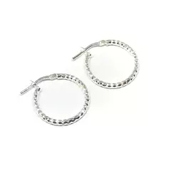 Argollas facetadas de 20 mm (par)