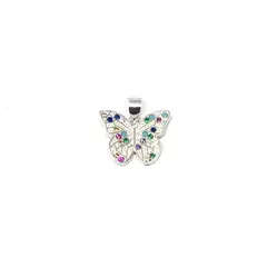 Dije mariposa multicolor