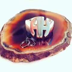 Anillo ovalado plata sola
