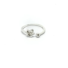 Anillo flor y bolita