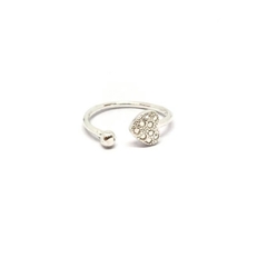 Anillo corazón abierto