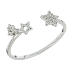 Anillo doble estrellas