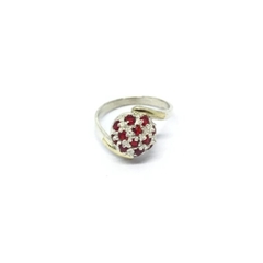 Anillo frutillita rojo cruzado