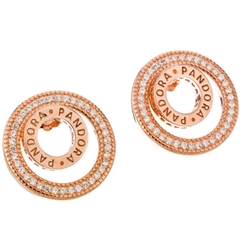 Aros plata rose (par)