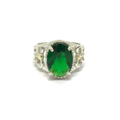 Anillo piedra verde
