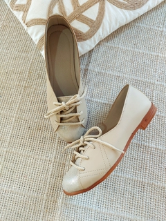 Acordonados Ona Beige y oro - comprar online