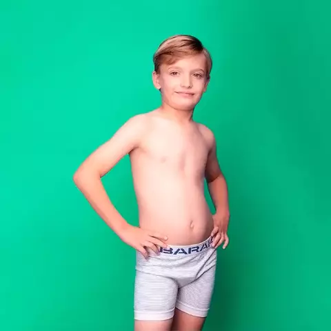Boxer Barak Sin Costura Algodon y Lycra Rayado Juvenil T12-16 Art.220 - comprar online