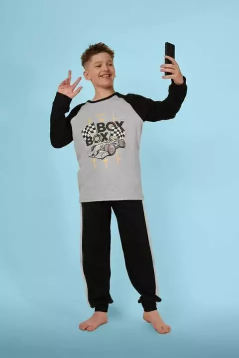 Pijama Lencatex Manga Larga Algodón Estampado Autos Nene Art.25961 - comprar online