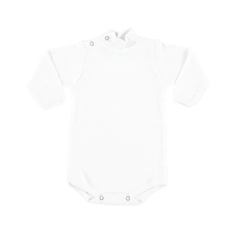Body Gamise Manga Larga Media Polera 100% Algodón Blanco Bebe Art.500 - comprar online