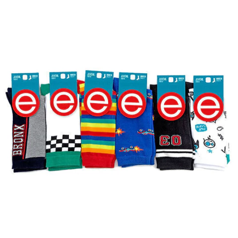 Media Elemento Algodón Fantasia Estampado Media Caña Juvenil T31-36 Art.1091 - comprar online