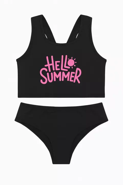 Malla Bikini Top Largo y Vedetina Mele Lycra T4-16 Nena Art.345 - comprar online