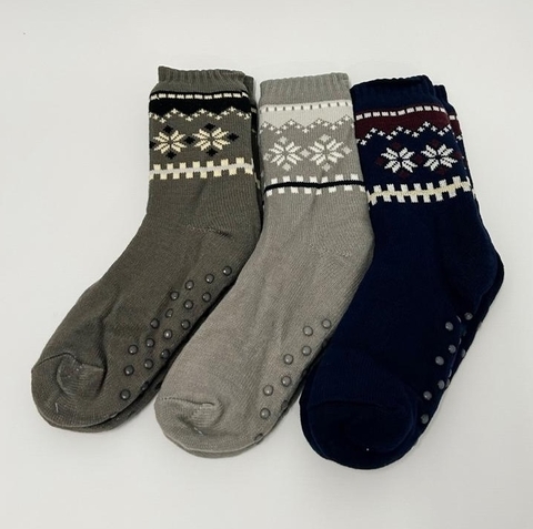 Medias Pantuflas PantuMedias Con Corderito y Antideslizante Hombre Art.1676