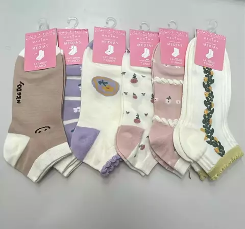 Medias Soquete Maxima Fantasia Verano Mujer Art. 6114 - comprar online