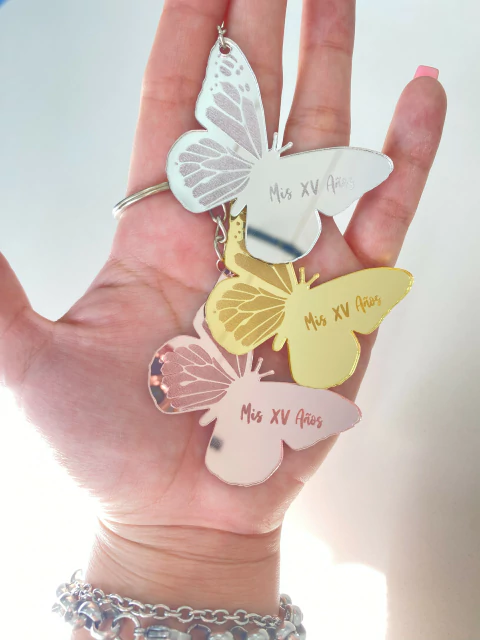 Llaveros acrílico espejos personalizados - PACK - comprar online