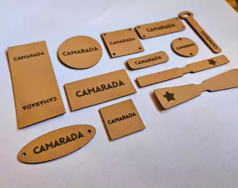 Etiqueta Redonda Cuero (PU) miel Pack - comprar online