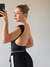 Blusa Costas Decotada Preta