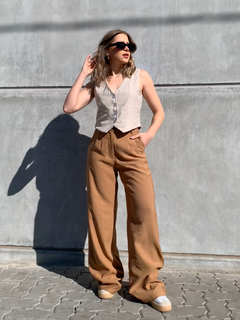 Calça Alfaiataria Londres Caramelo