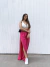 Pantalona Rosa Fenda Lateral