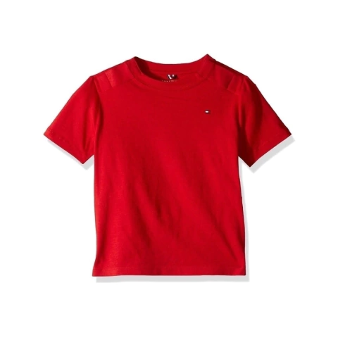Camiseta básica Tommy Hilfiger vermelha baby