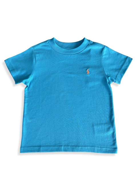 Camiseta básica Ralph Lauren Azul claro Kids