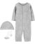 Macacão pijama Carter’s com touca e meias